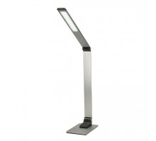 LED stmívatelná stolní lampa 11W, 550Lm, 2700 - 6000K, USB, broušený hliník